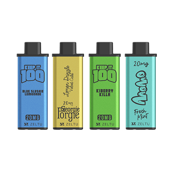 20mg Zeltu X3 Pod 2ml - Flavour: Keep It 100 - Blue Slushie
