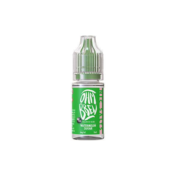 3mg Ohm Brew Balanced Blend 10ml Nic Salts (50VG/50PG) - Flavour: Watermelon Sugar