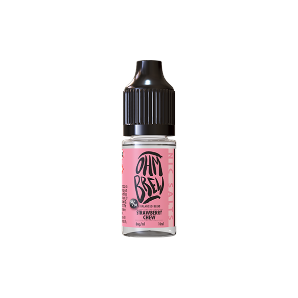 3mg Ohm Brew Balanced Blend 10ml Nic Salts (50VG/50PG) - Flavour: Candy Cherry