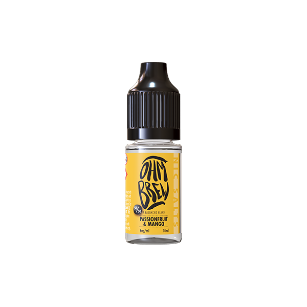 3mg Ohm Brew Balanced Blend 10ml Nic Salts (50VG/50PG) - Flavour: Strawberry Chew
