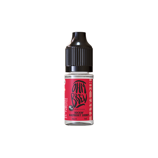 3mg Ohm Brew Balanced Blend 10ml Nic Salts (50VG/50PG) - Flavour: Candy Cherry