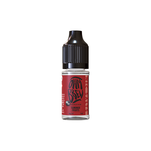 3mg Ohm Brew Balanced Blend 10ml Nic Salts (50VG/50PG) - Flavour: Candy Cherry