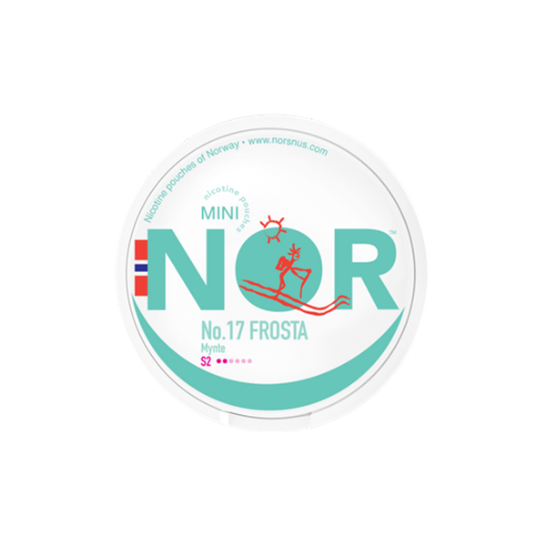 8mg NOR Mini Nicotine Pouches - 20 Pouches - Flavour: Frosta - Mynte