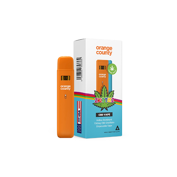 Orange County CBD 750mg CBD Disposable Vape Pen 1ml - Flavour: Mango Haze