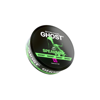 6mg Ghost Light Nicotine Pouches - 20 Pouches - Flavour: Ice Spearmint