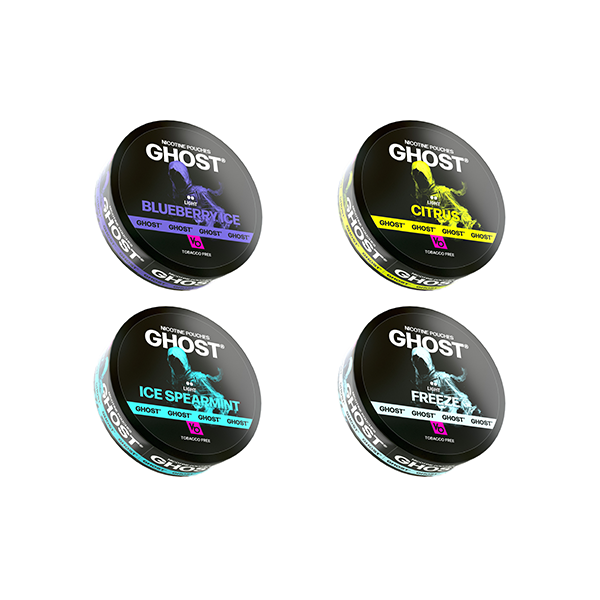6mg Ghost Light Nicotine Pouches - 20 Pouches - Flavour: Freeze