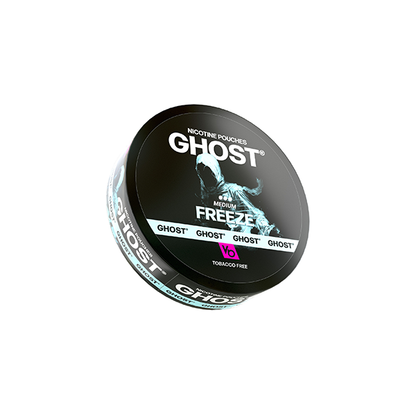 16mg Ghost Medium Nicotine Pouches - 20 Pouches - Flavour: Ice Spearmint