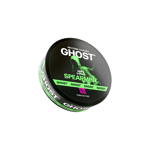 25mg Ghost Strong Nicotine Pouches - 20 Pouches - Flavour: Ice Spearmint