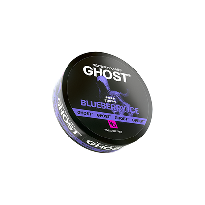 25mg Ghost Strong Nicotine Pouches - 20 Pouches - Flavour: Ice Spearmint