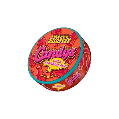 46.9mg Candys Slim Nicotine Pouches - 20 Pouches - Flavour: Cola Marmalade