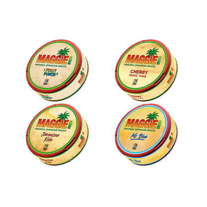 16mg Maggie Lite Nicotine Pouches - 20 Pouches - Flavour: Mr Blue