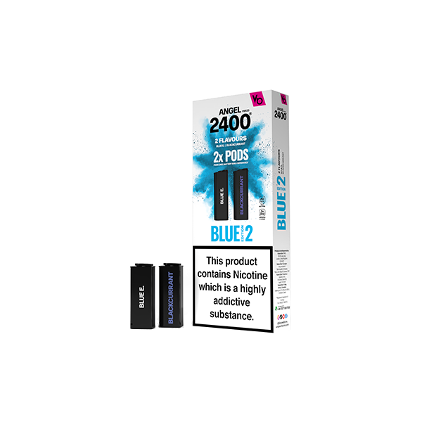 20mg Vapes Bars Angel 2400 Prefilled Pods 2ml 1200 Puffs - 2 Pcs - Flavour: Brown Edition 2