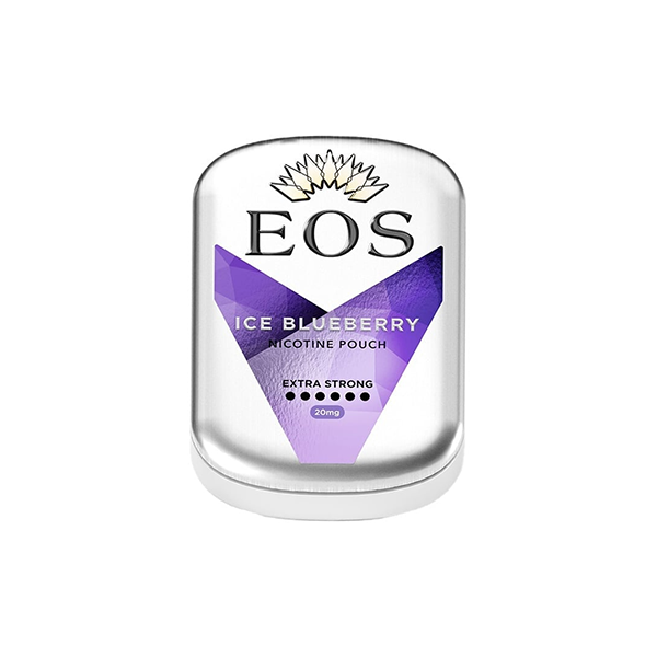 EOS 20mg Extra Strong Nicotine pouches - 20 Pouches - Flavour: Ice Blueberry