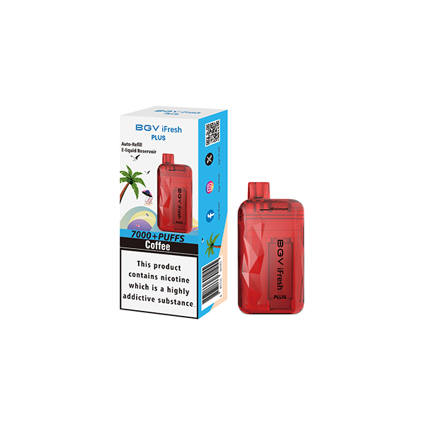 20mg BVG iFresh Plus Disposable Vape Device 7000 Puffs - Flavour: Mr Blue