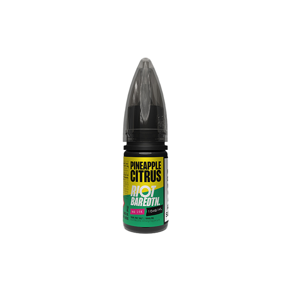 10mg Riot Squad BAR EDTN 10ml Nic Salts (50VG/50PG) - Flavour: Strawberry Peach Razz