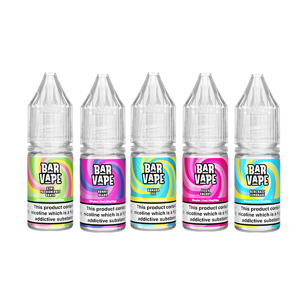 20mg Bar Vape 10ml Nic Salts (50VG/50PG) - Flavour: Strawberry Raspberry Cherry Ice