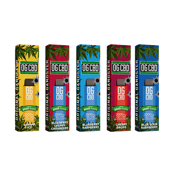 Darwin CBD OG CBD 2000mg Disposable Vape 3000 Puffs - Flavour: Fresh Mint