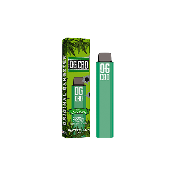 Darwin CBD OG CBD 2000mg Disposable Vape 3000 Puffs - Flavour: Blueberry Raspberry