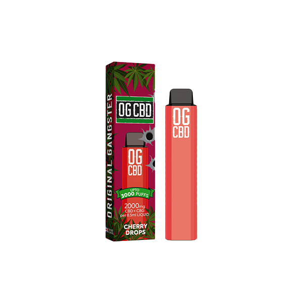 Darwin CBD OG CBD 2000mg Disposable Vape 3000 Puffs - Flavour: Blue Sour Raspberry