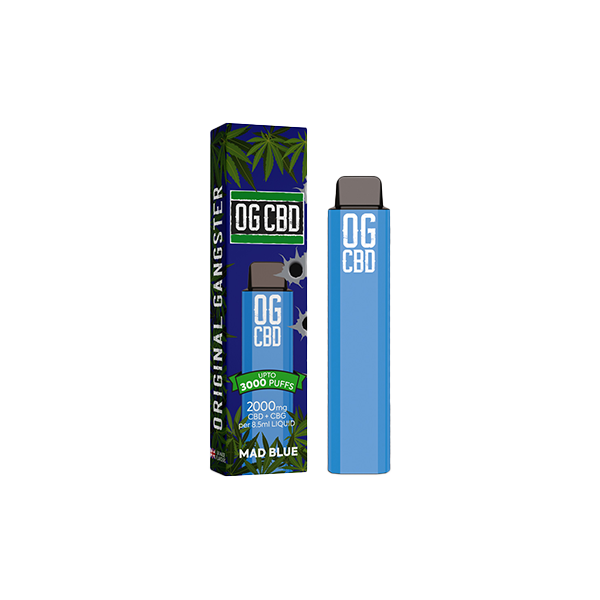 Darwin CBD OG CBD 2000mg Disposable Vape 3000 Puffs - Flavour: Banana Ice