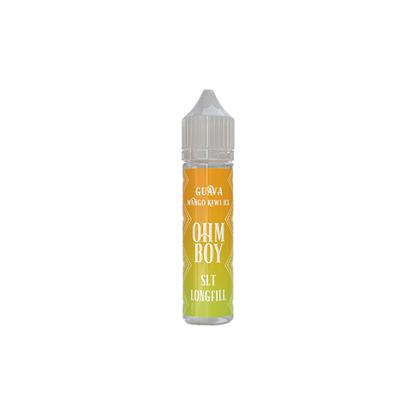 0mg Ohm Boy 60ml Longfills (50VG/50PG) - Flavour: Peach Passion Fruit Ice