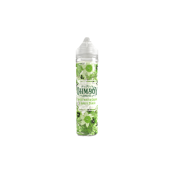 0mg Ohm Boy 60ml Longfills (50VG/50PG) - Flavour: Rhubarb Ice