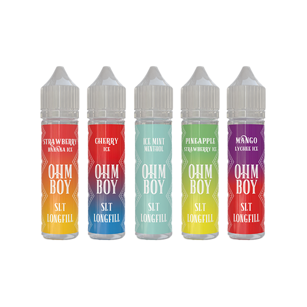0mg Ohm Boy 60ml Longfills (50VG/50PG) - Flavour: Guava Mango Kiwi Ice