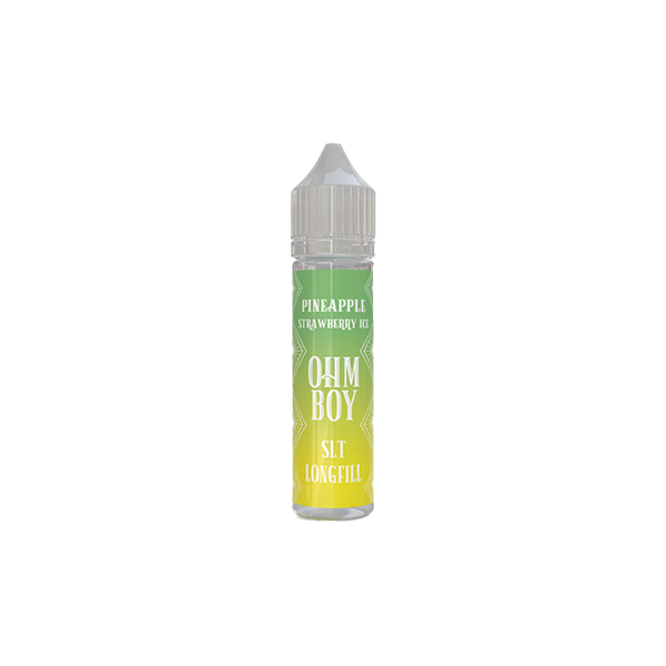 0mg Ohm Boy 60ml Longfills (50VG/50PG) - Flavour: Mango Raspberry Ice