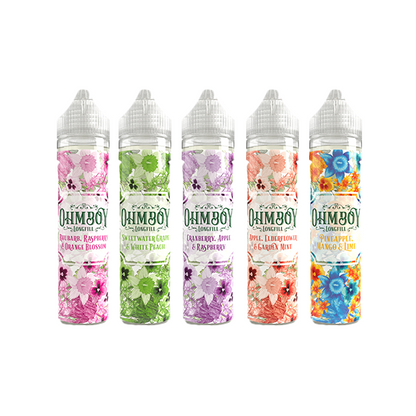 0mg Ohm Boy 60ml Longfills (50VG/50PG) - Flavour: Pineapple Mango & Lime