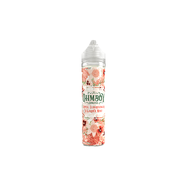 0mg Ohm Boy 60ml Longfills (50VG/50PG) - Flavour: Strawberry Banana Ice