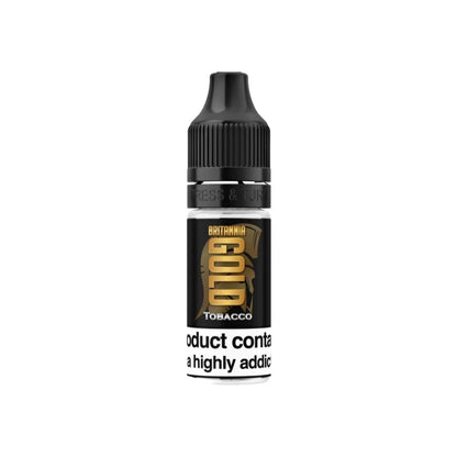 0mg Britannia Gold 10ml E-Liquids (40VG/60PG) - Flavour: Blue Menthol