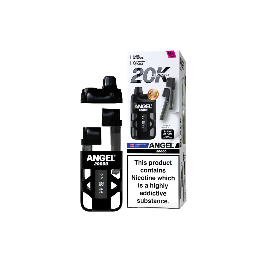 20mg Angel 20000 by Vapes Bars Duel Prefilled Pod Vape Kit 20000 Puffs - Flavour: Sky Blue Edition