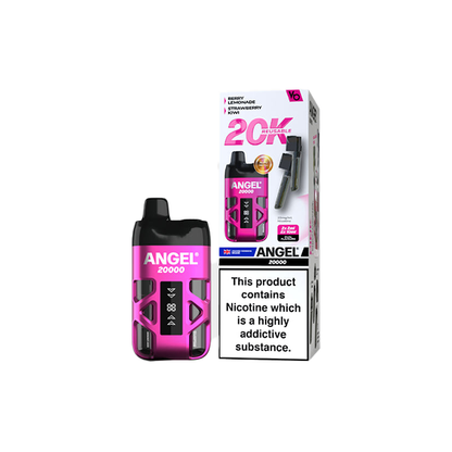 20mg Angel 20000 by Vapes Bars Duel Prefilled Pod Vape Kit 20000 Puffs - Flavour: Purple Edition