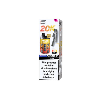 20mg Angel 20000 by Vapes Bars Duel Prefilled Pod Vape Kit 20000 Puffs - Flavour: Purple Edition