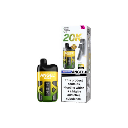 20mg Angel 20000 by Vapes Bars Duel Prefilled Pod Vape Kit 20000 Puffs - Flavour: Green Edition