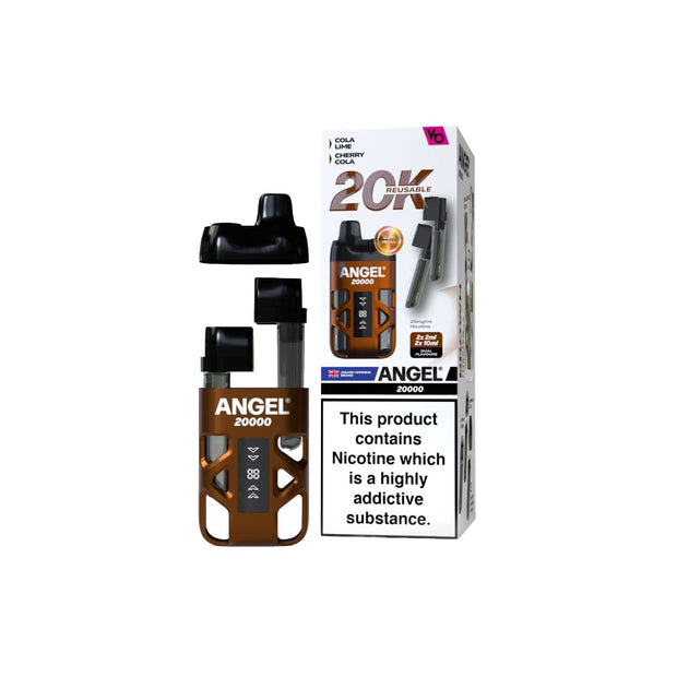 20mg Angel 20000 by Vapes Bars Duel Prefilled Pod Vape Kit 20000 Puffs - Flavour: Green Edition