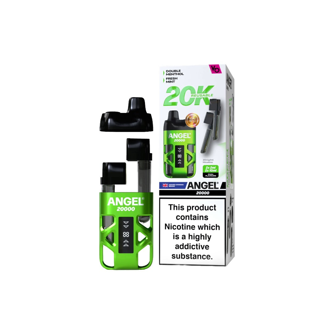 20mg Angel 20000 by Vapes Bars Duel Prefilled Pod Vape Kit 20000 Puffs - Flavour: Purple Edition