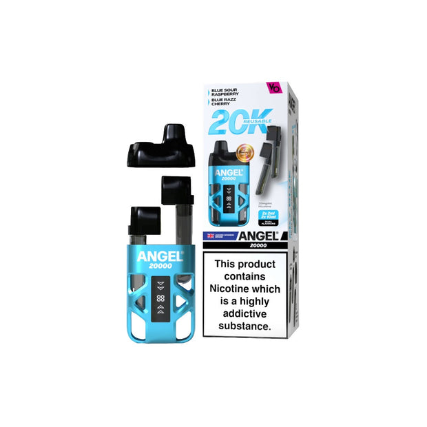 20mg Angel 20000 by Vapes Bars Duel Prefilled Pod Vape Kit 20000 Puffs - Flavour: Green Edition