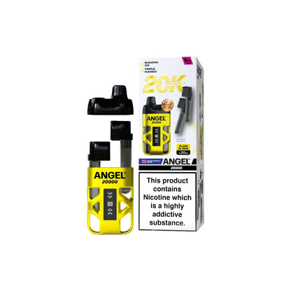 20mg Angel 20000 by Vapes Bars Duel Prefilled Pod Vape Kit 20000 Puffs - Flavour: Golden Edition