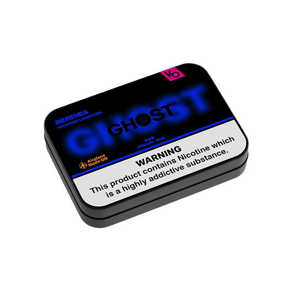 2mg Ghost By Vapes Bars Medium Nicotine Lozenges - 20 Lozenges - Flavour: Spearmint
