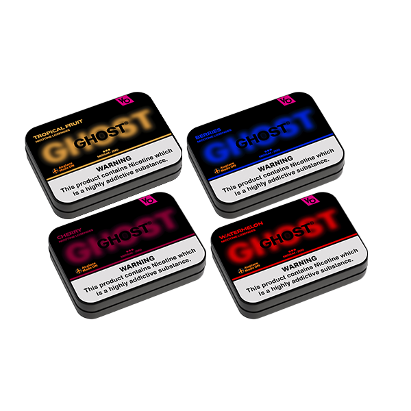 2mg Ghost By Vapes Bars Medium Nicotine Lozenges - 20 Lozenges - Flavour: Cherry