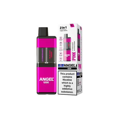 20mg Angel 1200 2in1 By Vapes Bar Dual Prefilled Pod Kit 1200 Puffs - Color: Yellow Edition