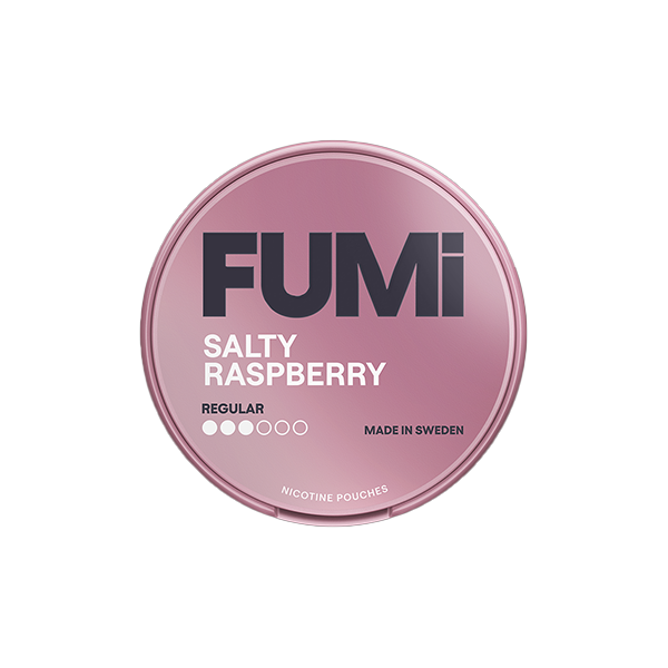 4mg FUMI Regular Nicotine Pouch - 20 Pouches - Flavour: Salty Raspberry