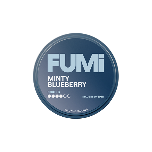8mg FUMI Strong Nicotine Pouch - 20 Pouches - Flavour: Minty Blueberry