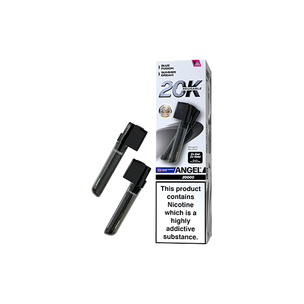 20mg Angel 20k Pods By Vapes Bars Prefilled Pods 20000 Puffs - Flavour: Green Edition