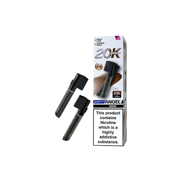 20mg Angel 20k Pods By Vapes Bars Prefilled Pods 20000 Puffs - Flavour: Coral Edition