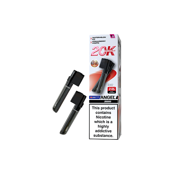 20mg Angel 20k Pods By Vapes Bars Prefilled Pods 20000 Puffs - Flavour: Green Edition