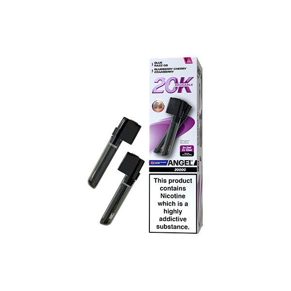 20mg Angel 20k Pods By Vapes Bars Prefilled Pods 20000 Puffs - Flavour: Violet Edition