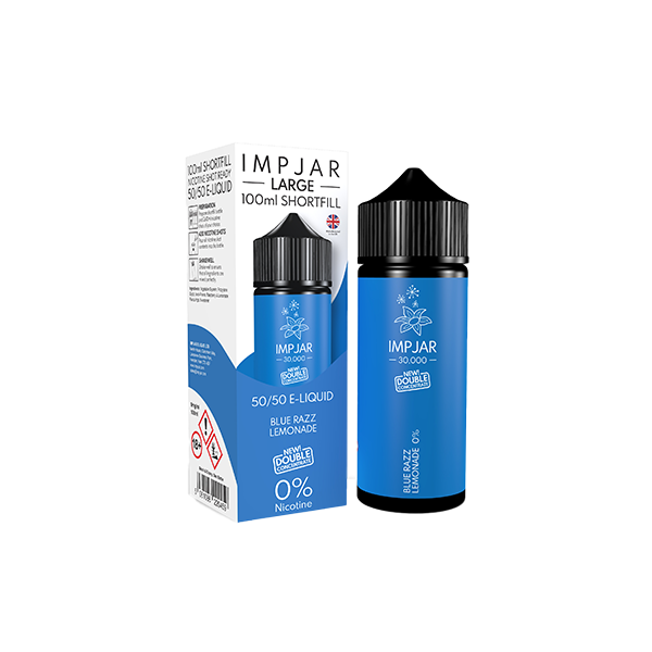 0mg Imp Jar Original 100ml Shortfill (50VG/50PG) - Flavour: Strawberry & Kiwi