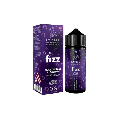 0mg Imp Jar Fizz 100ml Shortfill (50VG/50PG) - Flavour: Summer Fruits & Lemonade